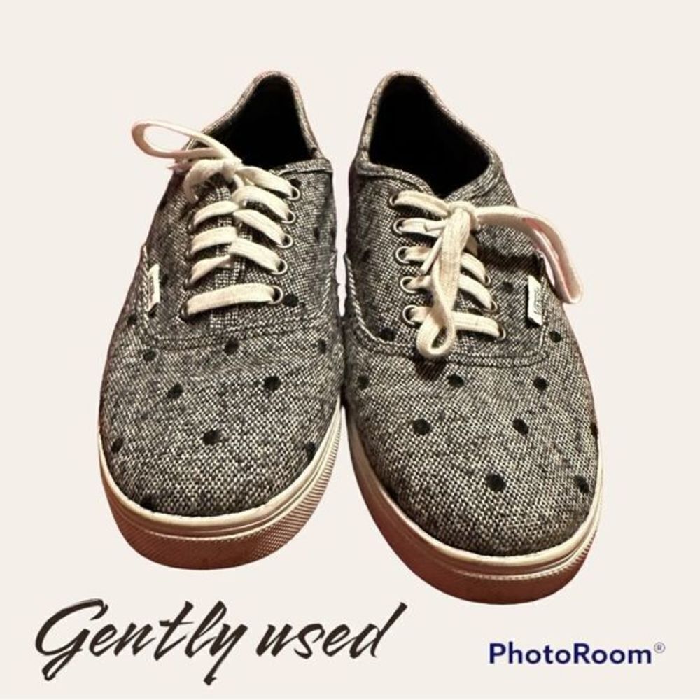 Vans Gray Polka Dot Sneakers‎